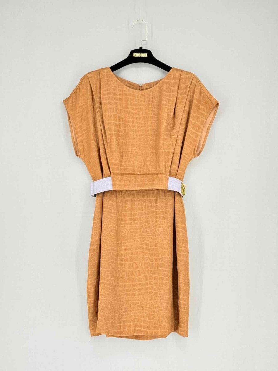 Pre - loved PHILLIP LIM Brown Size US 8 Knee Length Dress at Reems Closet