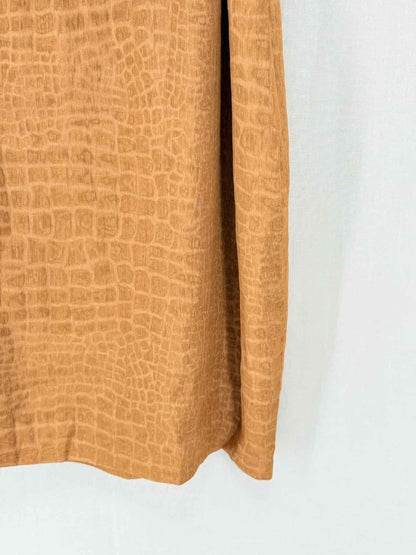 Pre - loved PHILLIP LIM Brown Size US 8 Knee Length Dress at Reems Closet