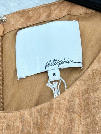 Pre - loved PHILLIP LIM Brown Size US 8 Knee Length Dress at Reems Closet