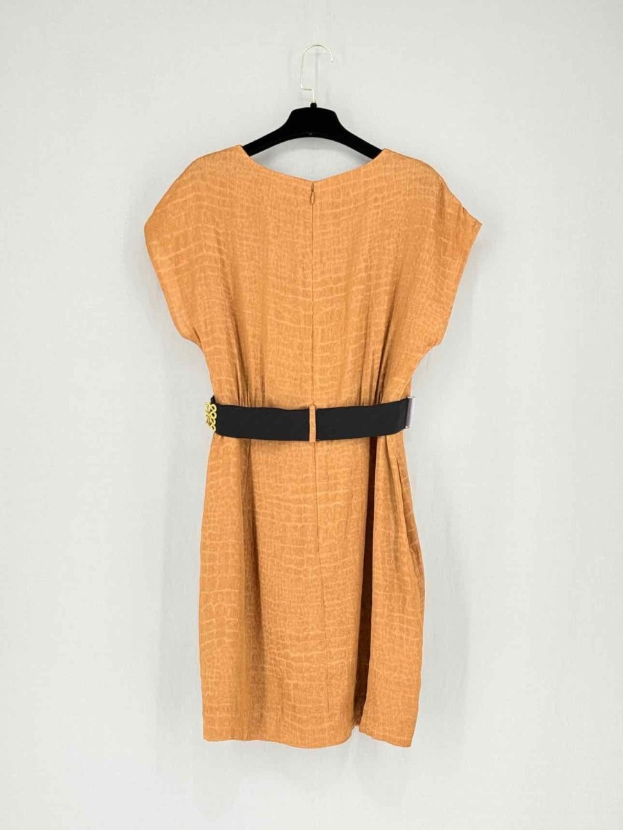 Pre - loved PHILLIP LIM Brown Size US 8 Knee Length Dress at Reems Closet