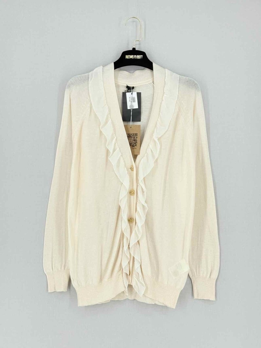 Pre - loved PHILLIP LIM Cream Size Small Cardigan at Reems Closet