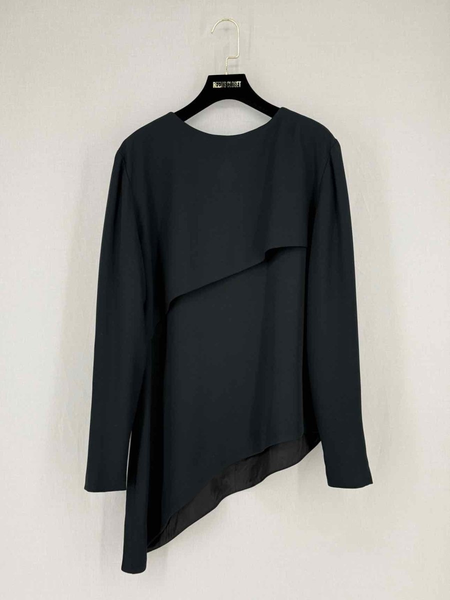 Pre - loved PIERRE BALMAIN Black Size US 10 Blouse at Reems Closet