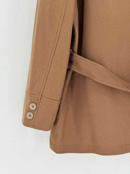 Pre - loved PIERRE CARDIN Belted Brown Size 50 Coat at Reems Closet