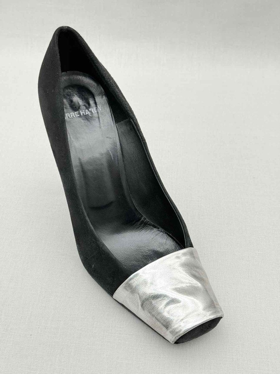 Pre - loved PIERRE HARDY Black & Silver Size EU 39 Pumps at Reems Closet