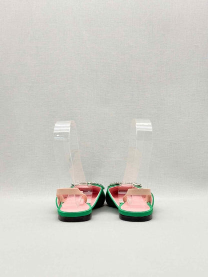 Pre-loved PIFERI Drizella Green Size EU 37 Mules at Reems Closet