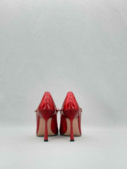 Pre - loved PIFERI Mary Jane Red Size EU 38.5 Pumps at Reems Closet