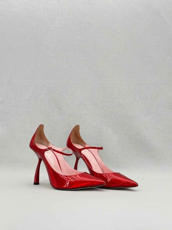 Pre - loved PIFERI Mary Jane Red Size EU 38.5 Pumps at Reems Closet