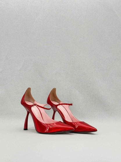 Pre - loved PIFERI Mary Jane Red Size EU 38.5 Pumps at Reems Closet