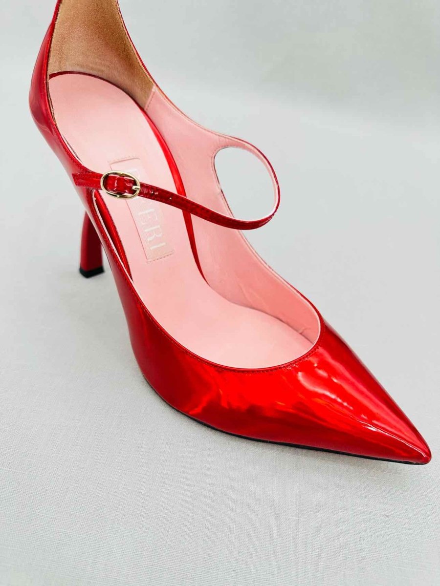 Pre - loved PIFERI Mary Jane Red Size EU 38.5 Pumps at Reems Closet