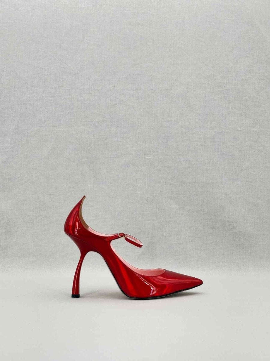 Pre - loved PIFERI Mary Jane Red Size EU 38.5 Pumps at Reems Closet