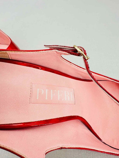 Pre - loved PIFERI Mary Jane Red Size EU 38.5 Pumps at Reems Closet