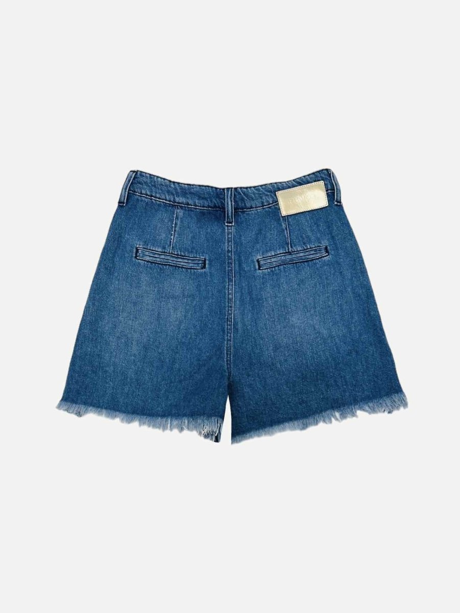 Pre - loved PINKO Denim Blue Ripped Shorts at Reems Closet