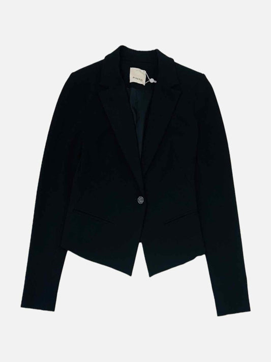 Pre-loved PINKO Single Breasted Black Jacket from Reems Closet