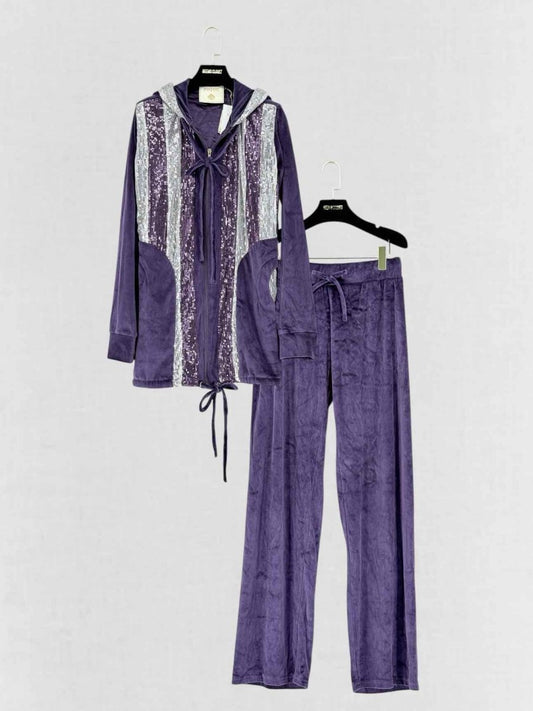 Pre - loved PIQUE Purple Size Large Outfit Set at Reems Closet