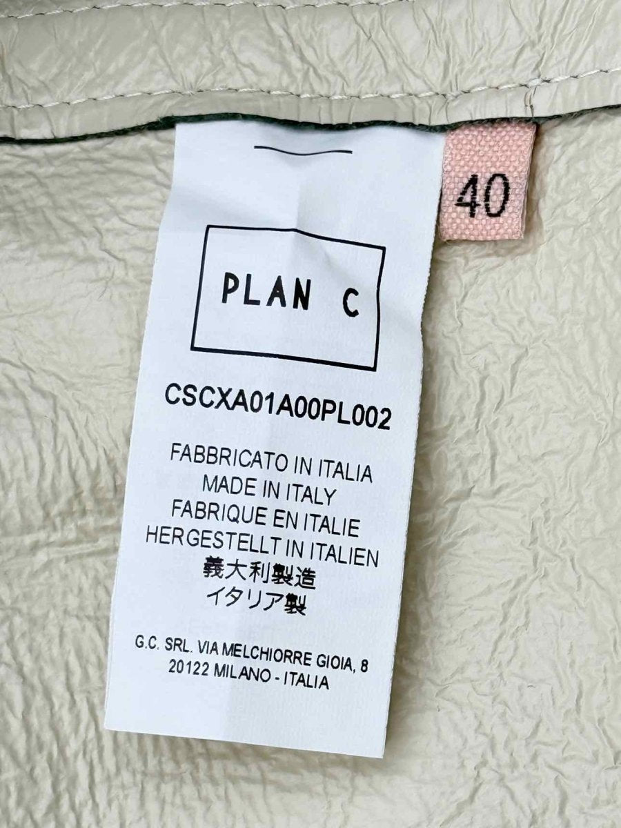 Pre - loved PLAN C Dark Green Size US 4 Coat at Reems Closet