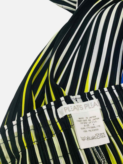 Pre - loved PLEATS PLEASE ISSEY MIYAKE Black Multicolor Pants at Reems Closet