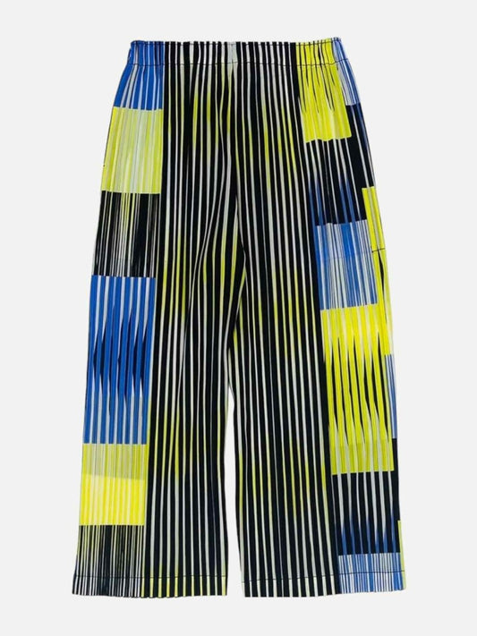 Pre - loved PLEATS PLEASE ISSEY MIYAKE Black Multicolor Pants at Reems Closet