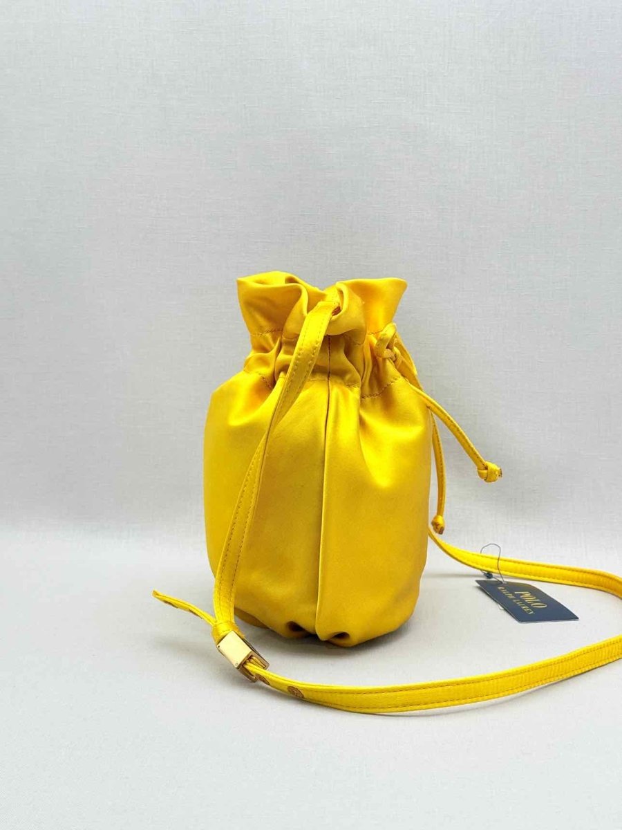Pre-loved POLO RALPH LAUREN Big Pony Yellow Bucket Bag at Reems Closet