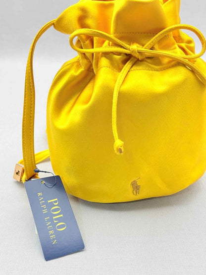 Pre-loved POLO RALPH LAUREN Big Pony Yellow Bucket Bag at Reems Closet