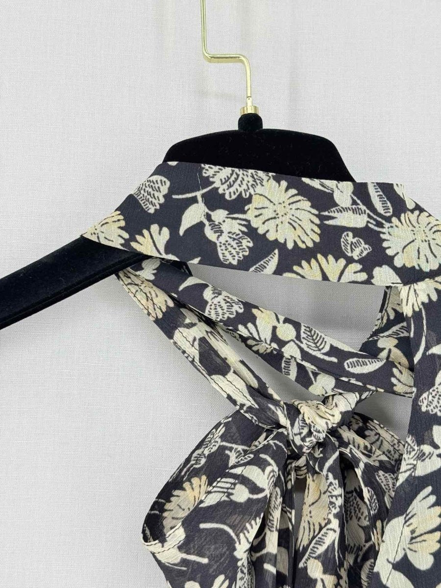 Pre - loved POLO RALPH LAUREN Black Multicolor Size US 6 Blouse at Reems Closet