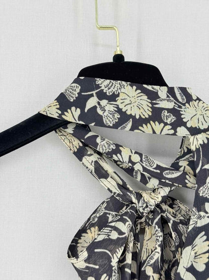 Pre - loved POLO RALPH LAUREN Black Multicolor Size US 6 Blouse at Reems Closet