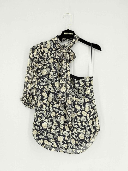 Pre - loved POLO RALPH LAUREN Black Multicolor Size US 6 Blouse at Reems Closet