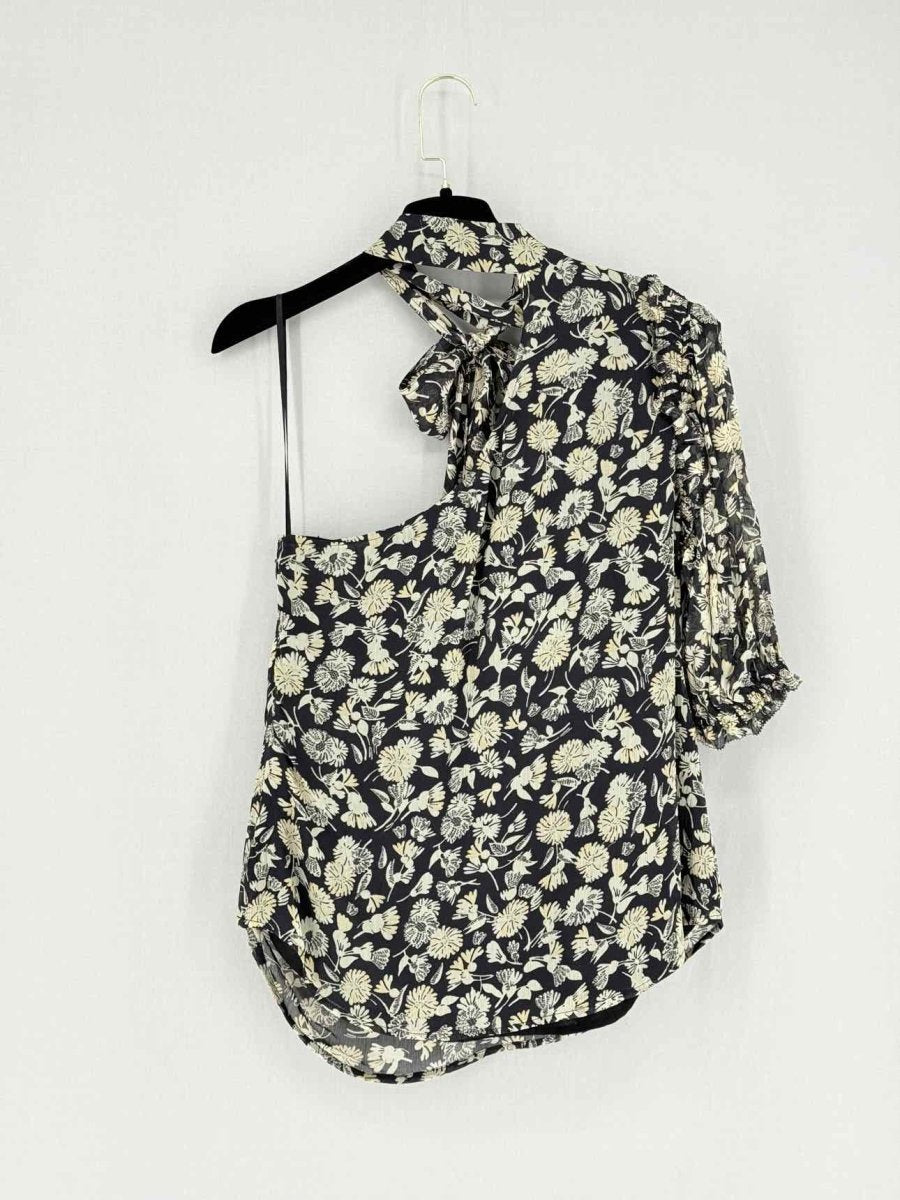 Pre - loved POLO RALPH LAUREN Black Multicolor Size US 6 Blouse at Reems Closet