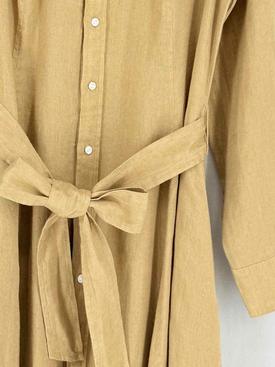 Pre - loved POLO RALPH LAUREN Camel Size US 4 Midi Dress at Reems Closet