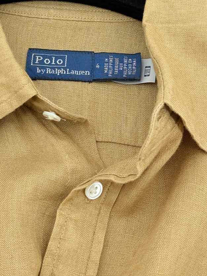 Pre - loved POLO RALPH LAUREN Camel Size US 4 Midi Dress at Reems Closet