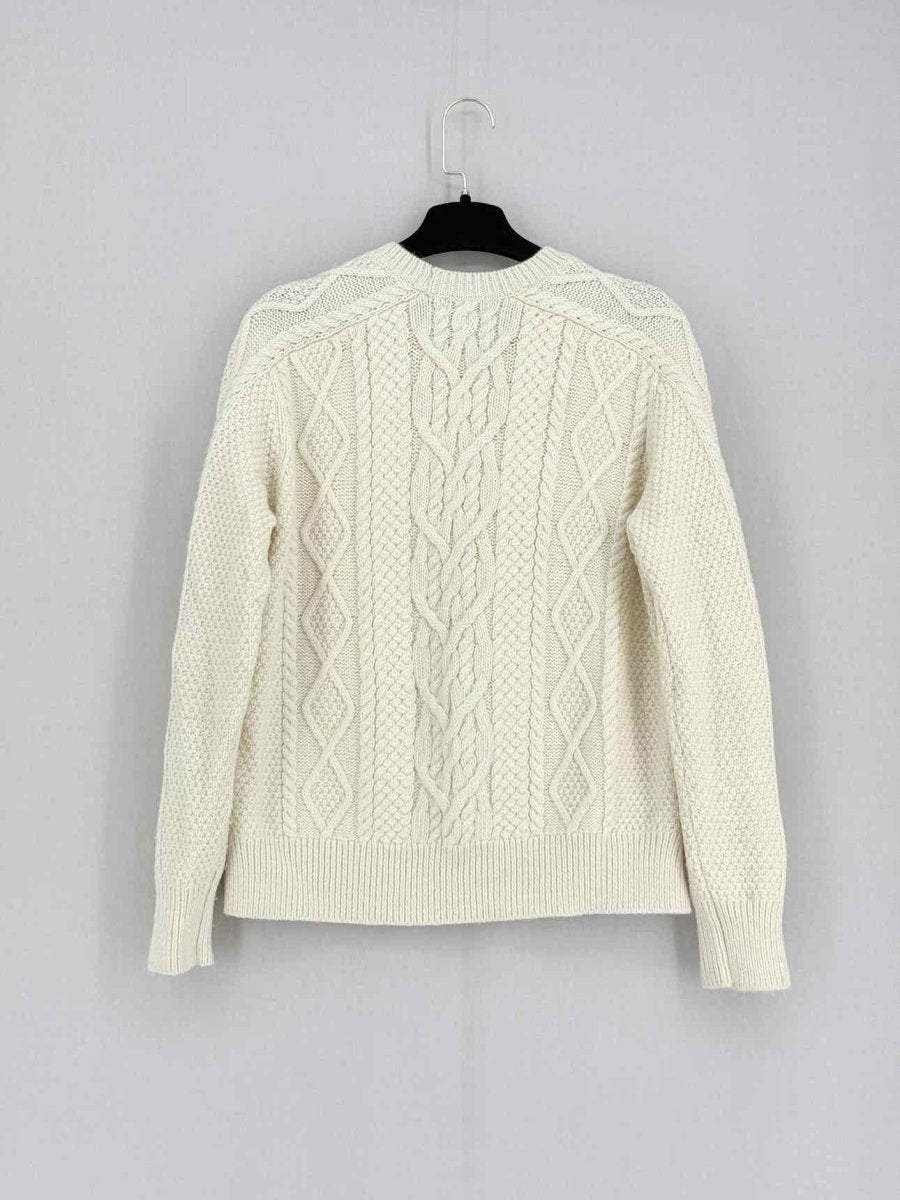 Pre - loved POLO RALPH LAUREN Cream Cable Knit Size Small Sweater at Reems Closet