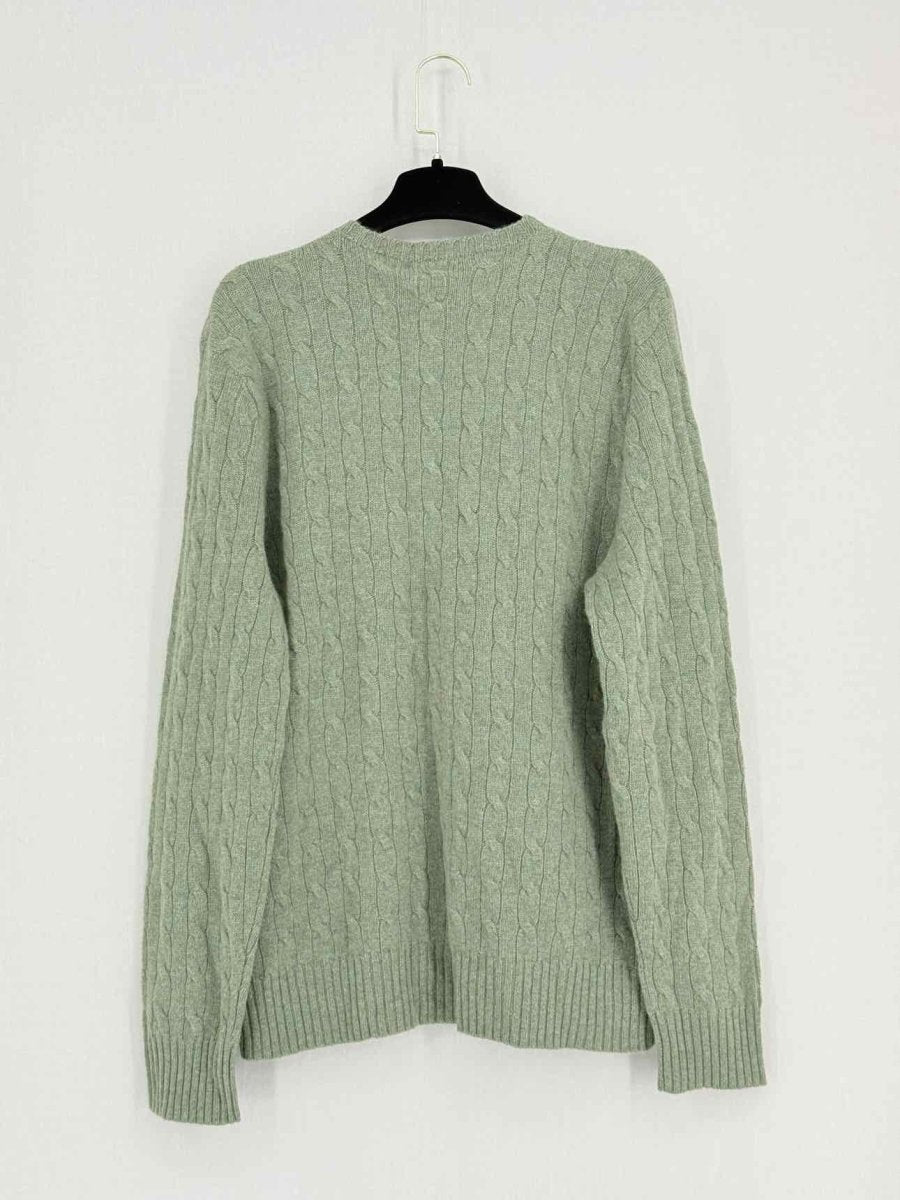 Pre - loved POLO RALPH LAUREN Olive Cable Knit Size XLarge Sweater at Reems Closet