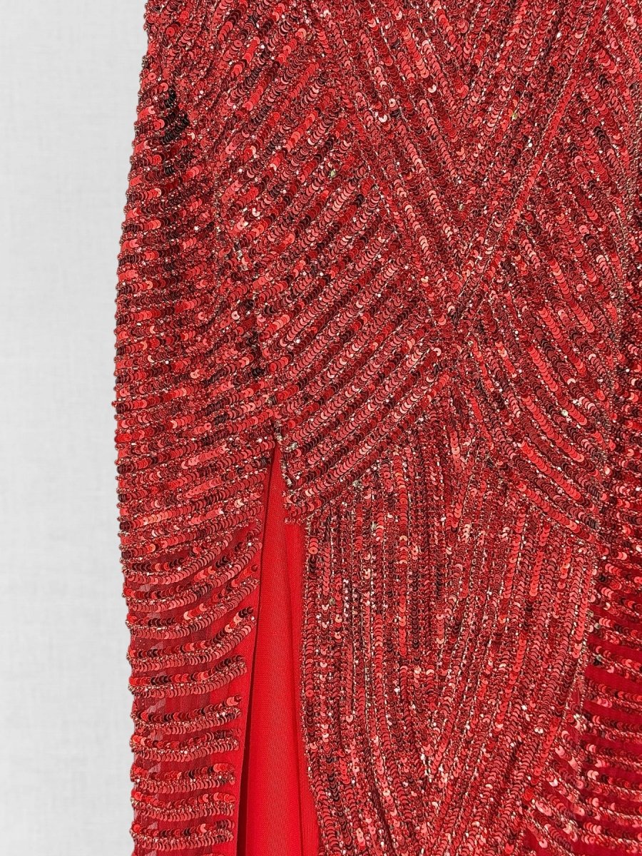 Pre - loved PORTIA & SCARLETT Red Size US 6 Long Dress at Reems Closet