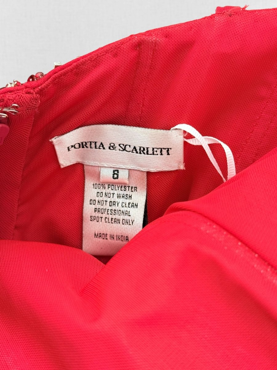Pre - loved PORTIA & SCARLETT Red Size US 6 Long Dress at Reems Closet