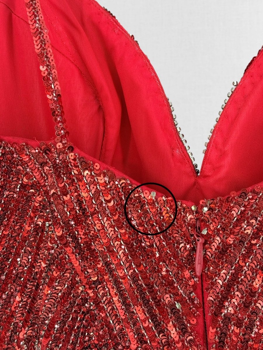 Pre - loved PORTIA & SCARLETT Red Size US 6 Long Dress at Reems Closet