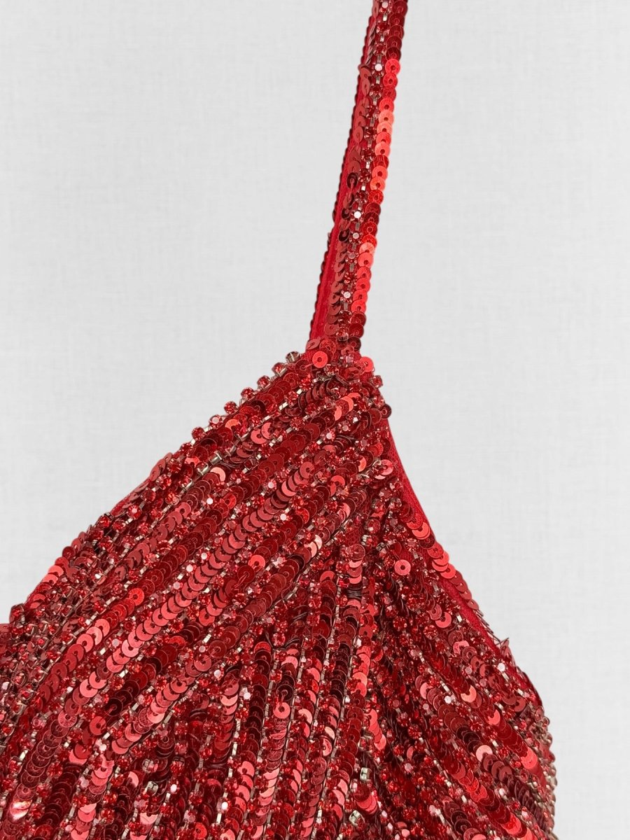 Pre - loved PORTIA & SCARLETT Red Size US 6 Long Dress at Reems Closet