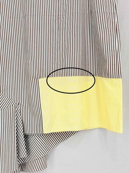 Pre-loved PORTS 1961 Brown & White Striped Size US 8 Short Dress at Reems Closet