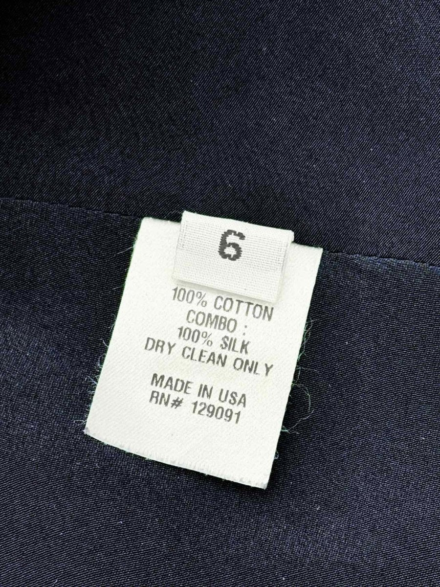 Pre - loved PRABAL GURUNG Blue & Red Size US 6 Knee Length Dress at Reems Closet