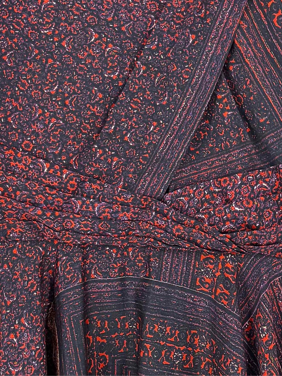 Pre - loved PRABAL GURUNG Blue & Red Size US 6 Knee Length Dress at Reems Closet