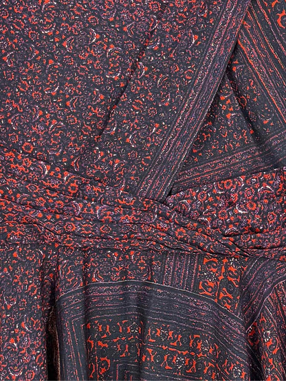 Pre - loved PRABAL GURUNG Blue & Red Size US 6 Knee Length Dress at Reems Closet