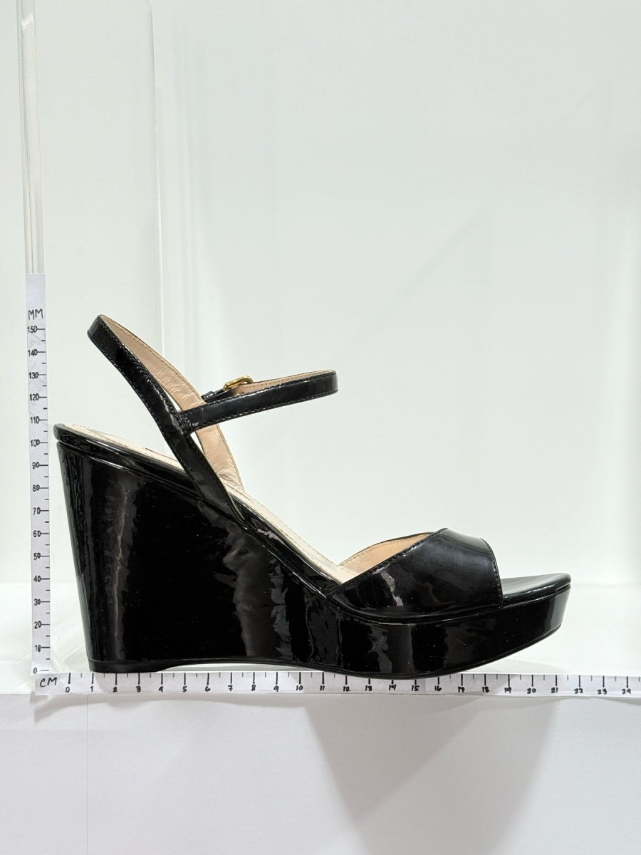 Pre - loved PRADA Black Size EU 37 Wedges at Reems Closet
