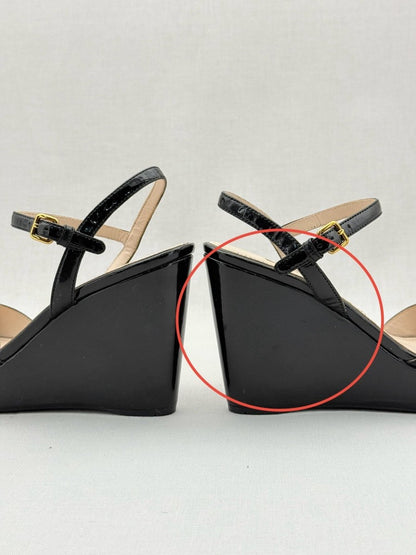 Pre - loved PRADA Black Size EU 37 Wedges at Reems Closet