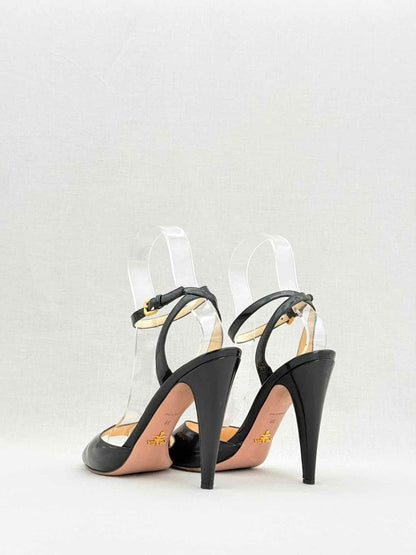Pre - loved PRADA Black Size EU 38 Heeled Shoes at Reems Closet