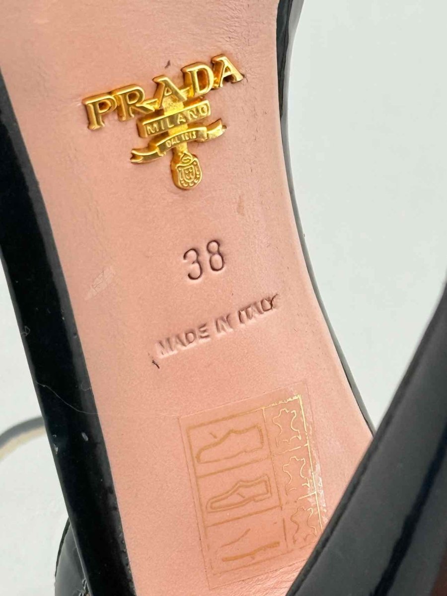 Pre - loved PRADA Black Size EU 38 Heeled Shoes at Reems Closet