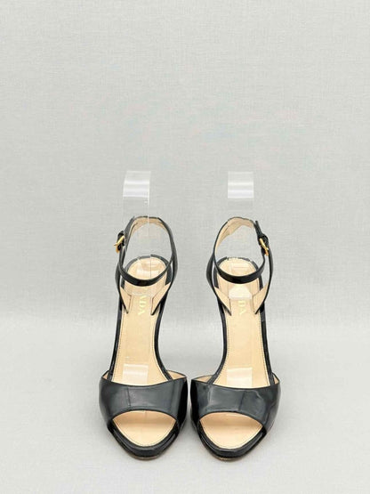 Pre - loved PRADA Black Size EU 38 Heeled Shoes at Reems Closet