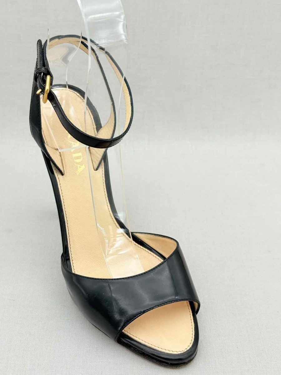 Pre - loved PRADA Black Size EU 38 Heeled Shoes at Reems Closet