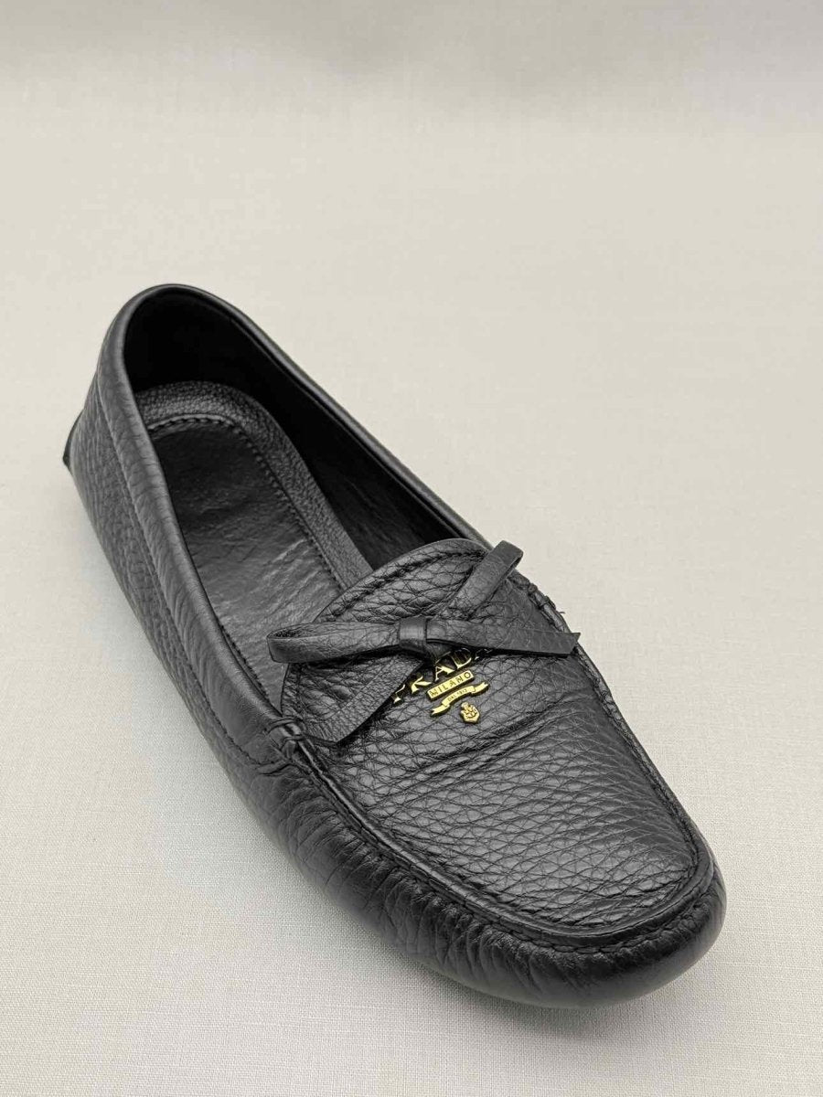 Pre-loved PRADA Black Size EU 38 Loafers at Reems Closet