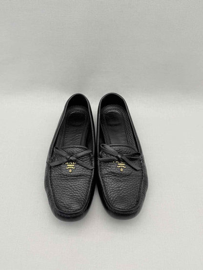 Pre-loved PRADA Black Size EU 38 Loafers at Reems Closet