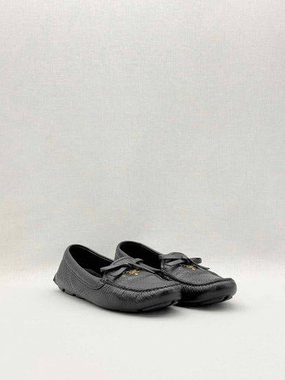 Pre-loved PRADA Black Size EU 38 Loafers at Reems Closet