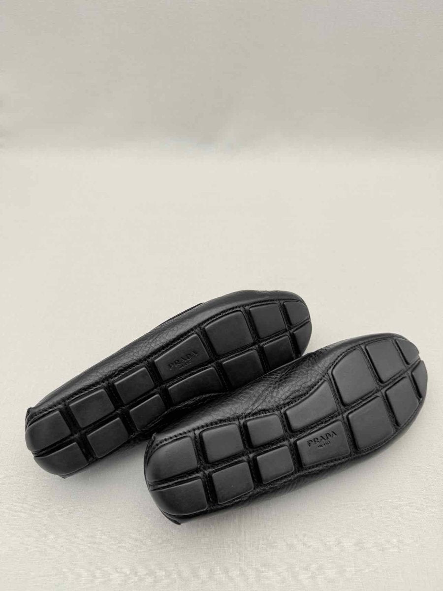 Pre-loved PRADA Black Size EU 38 Loafers at Reems Closet