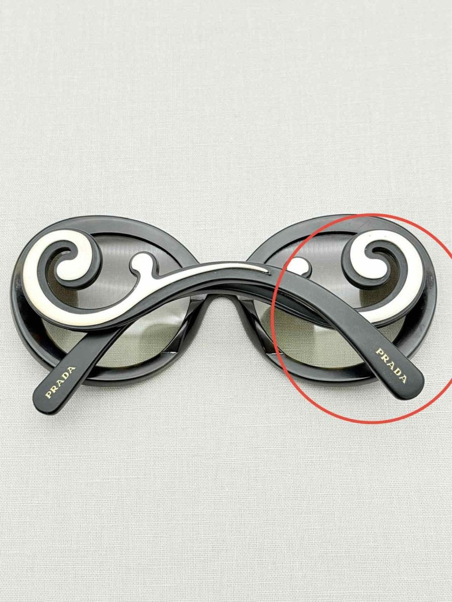 Pre - loved PRADA Black Sunglasses at Reems Closet